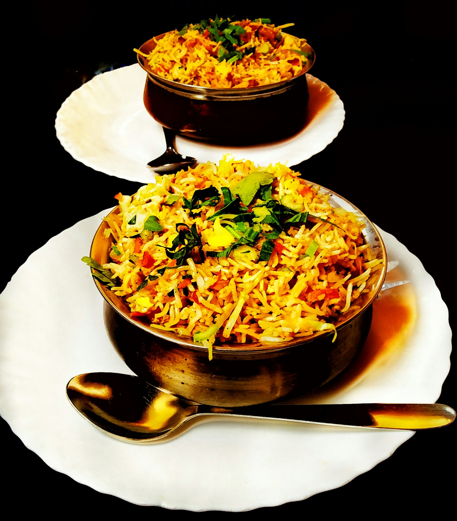 A platter of dum biryani
